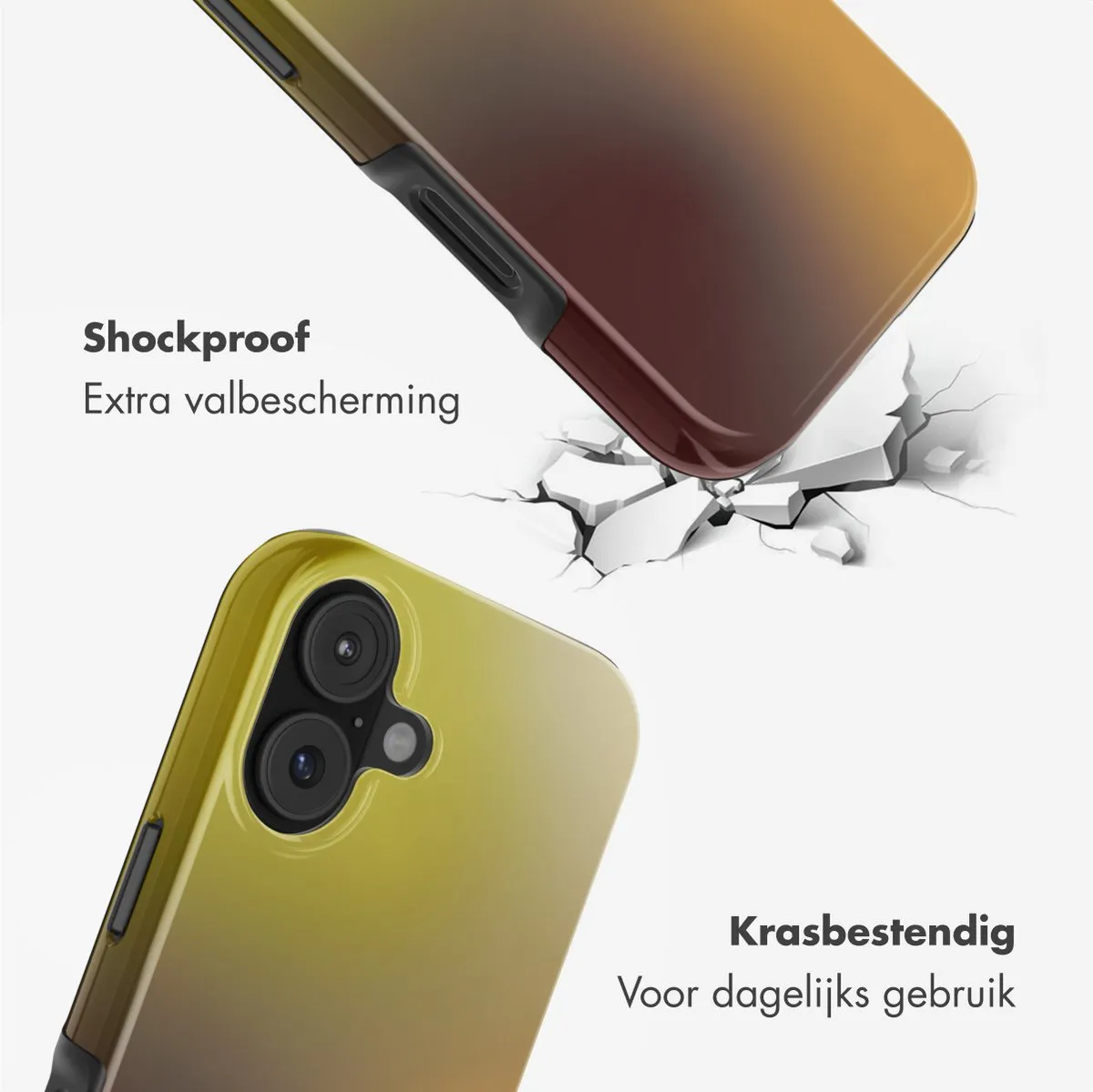 Selencia Hoesje iPhone 17 Pro - MagSafe Gradient Olive Dust