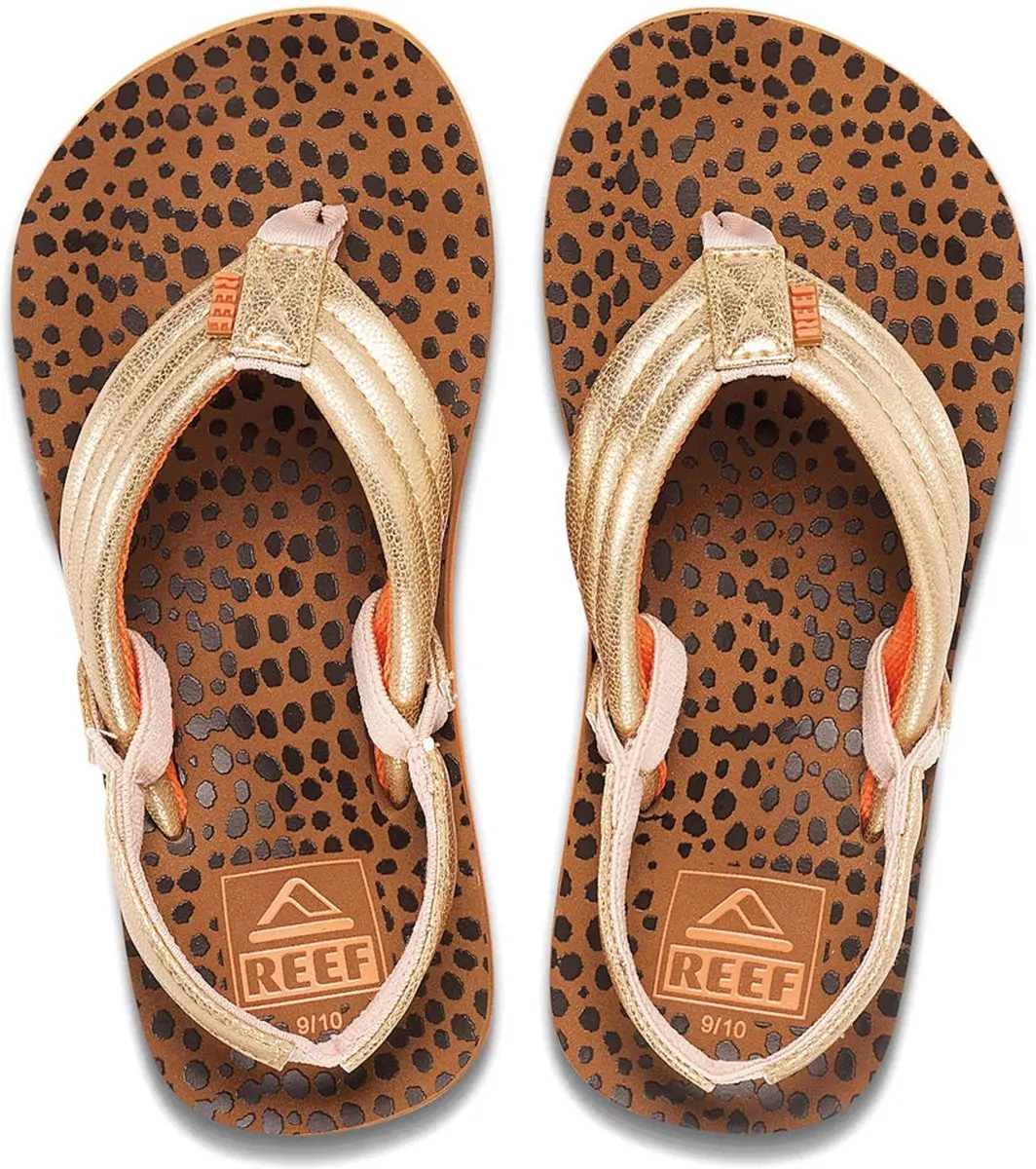 Reef Little Ahiwild Teenslipper 24 - Bruin/Goud - afbeelding 5 van 6