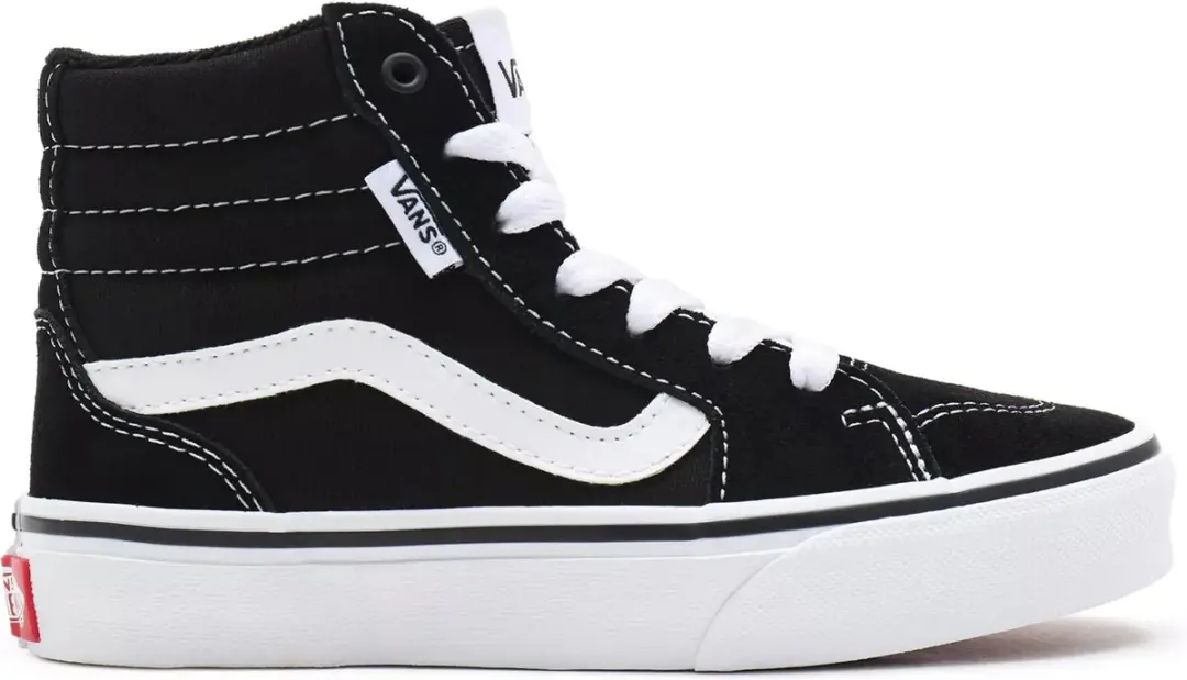 Vans YT Filmore Hi Sneakers - Zwart/Wit - afbeelding 2 van 6
