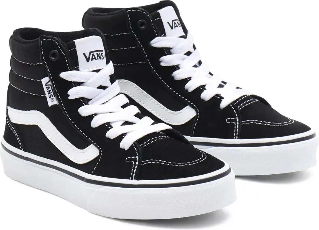 Vans YT Filmore Hi Sneakers - Zwart/Wit - afbeelding 6 van 6