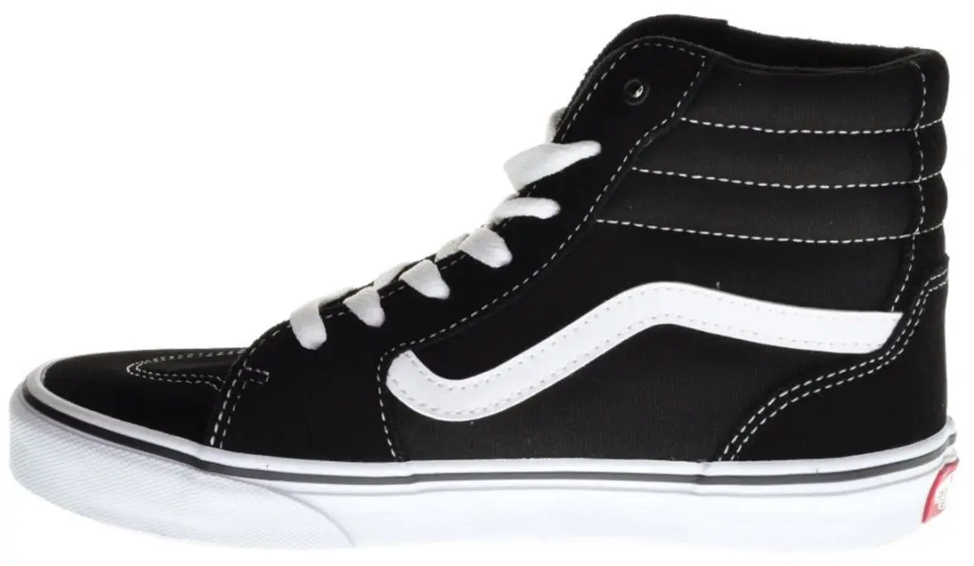 Vans YT Filmore Hi Sneakers - Zwart/Wit - afbeelding 3 van 6