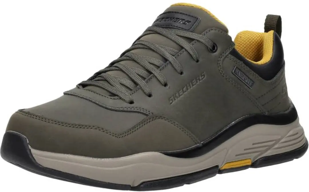Skechers Benago Hombre Waterproof Wandelschoenen - Groen - afbeelding 4 van 6