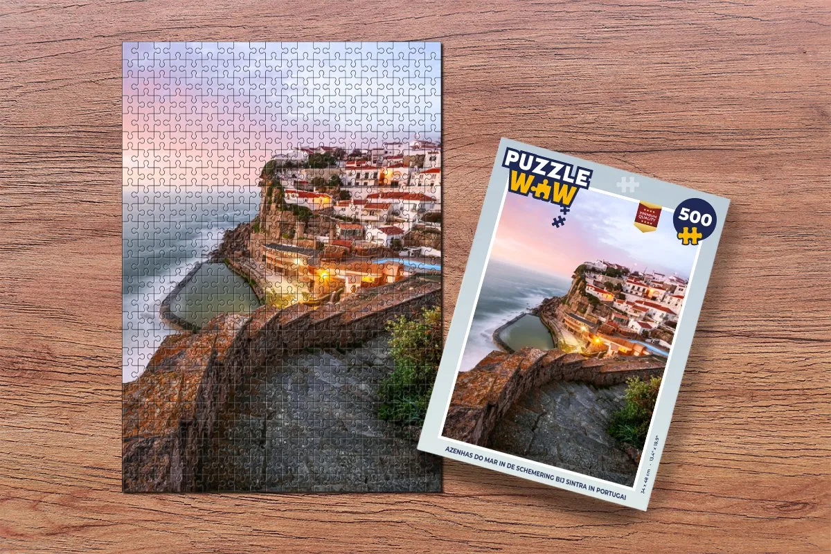 PuzzleWow Azenhas do Mar Legpuzzel 500 Stuks - Multicolor