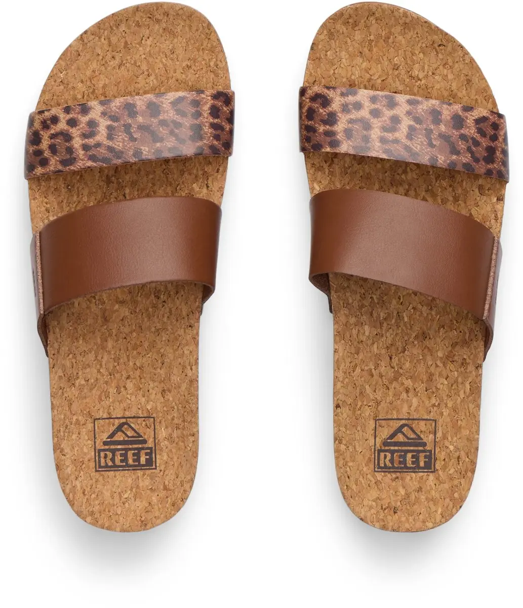 REEF DAMES SLIPPERS BRUIN CJ9011-61 CUSHION VISTA HI BROWN/LEOPARD maat 41