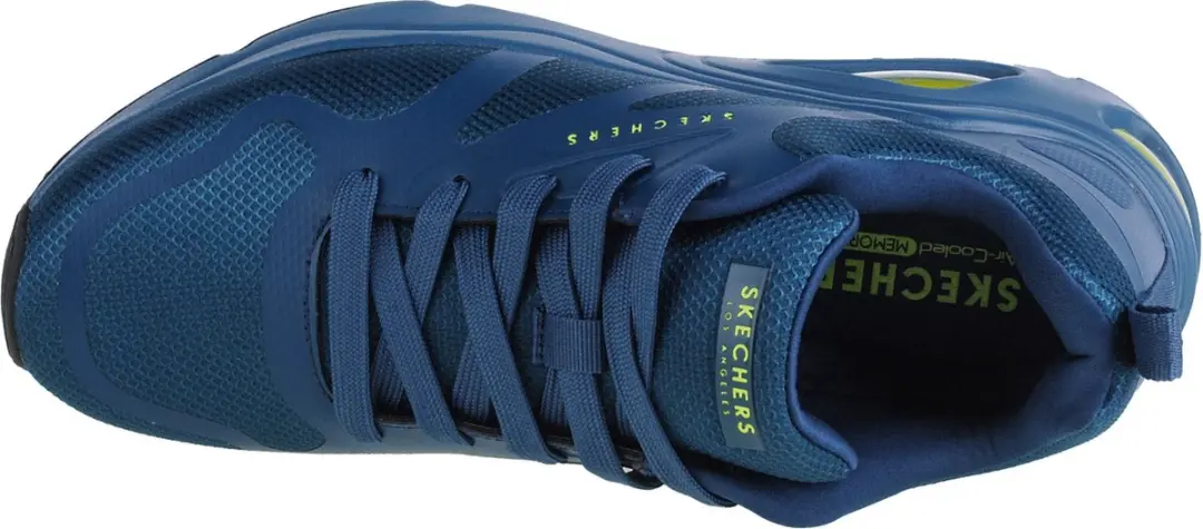 Skechers Tres-Air Uno-Modern 183071-BLU Sneakers - Marineblauw - afbeelding 3 van 4
