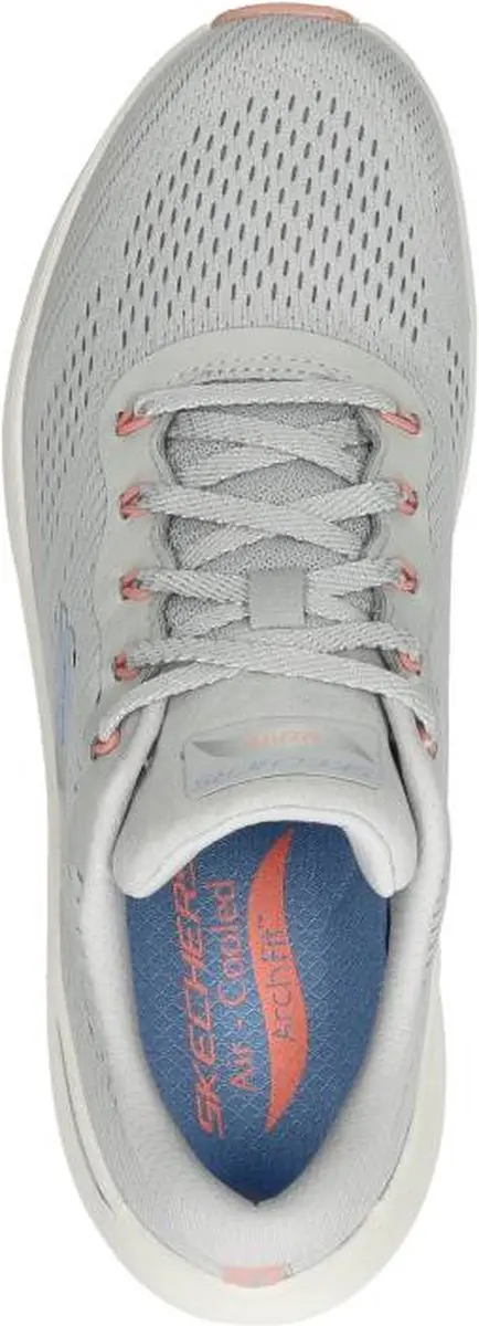 Skechers Arch Fit 2.0 Big League Dames Sneakers 41 - Lichtgrijs/Multicolor
