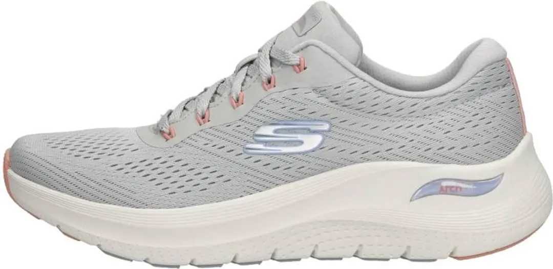 Skechers Arch Fit 2.0 Big League Dames Sneakers 41 - Lichtgrijs/Multicolor