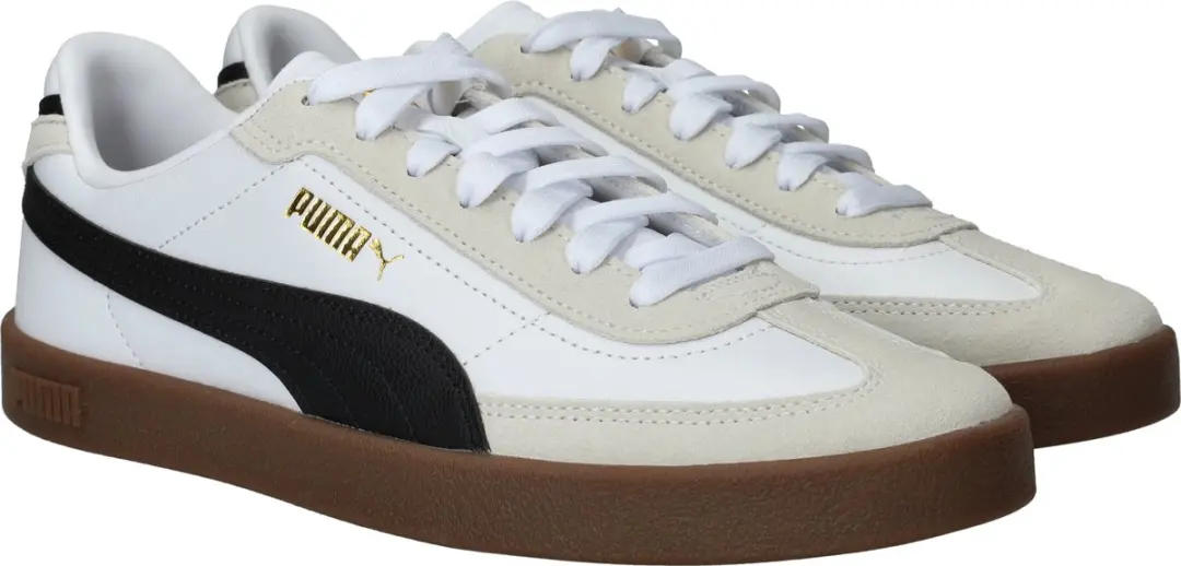 PUMA Club II Era Jr Unisex Sneakers - 37 - Wit/Zwart - afbeelding 4 van 6