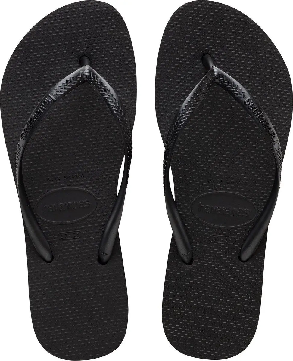 Havaianas Slim Flatform Teenslipper - Zwart - afbeelding 2 van 6