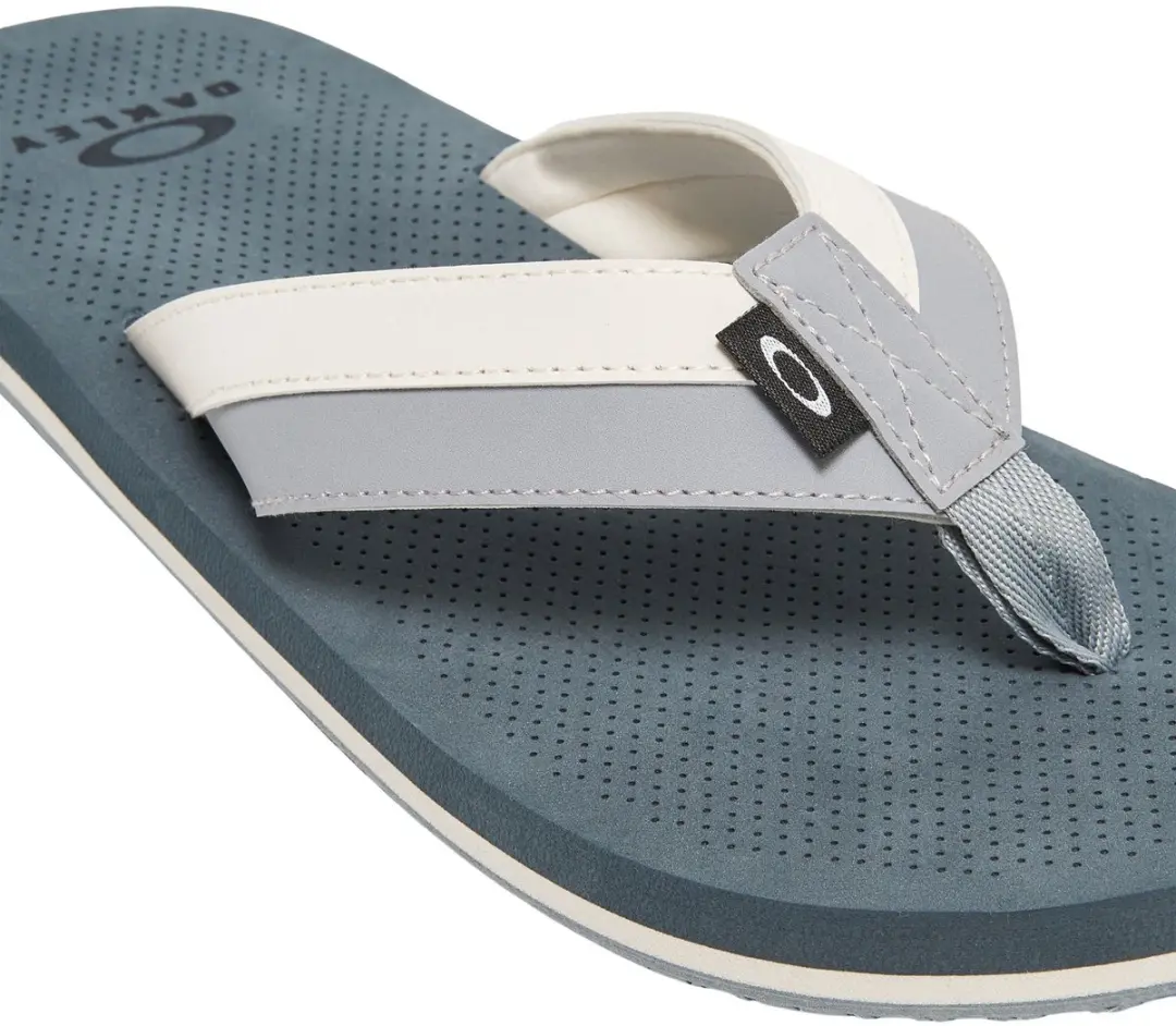 Oakley Burke Teenslipper 45 - Grijs/Wit/Blauw - afbeelding 2 van 6