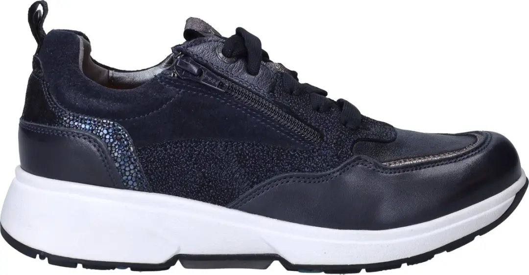 Dames Veterschoenen Xsensible Grenoble Navy Donkerblauw