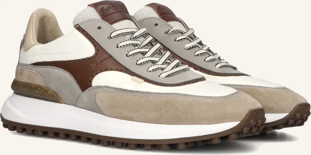 Floris van Bommel Noppi Sneakers SFM-10207 - Beige - Maat 45⅓