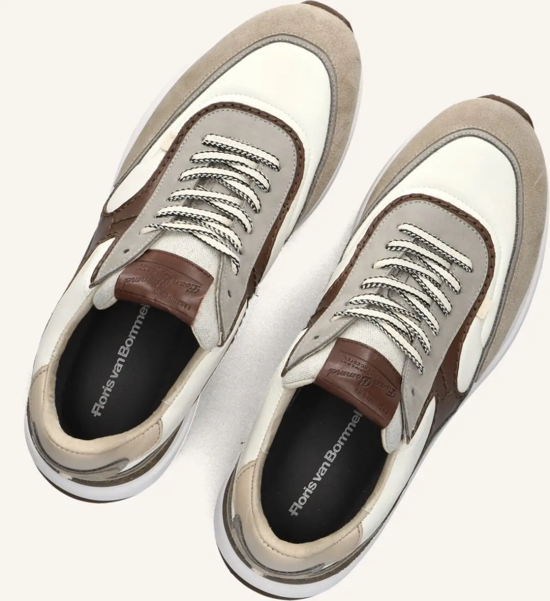 Floris van Bommel Noppi Sneakers SFM-10207 - Beige - Maat 45⅓