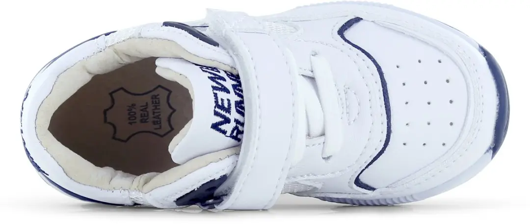 Shoesme Sneaker Wit-Donkerblauw - Microleer - Maat 24 - afbeelding 4 van 6