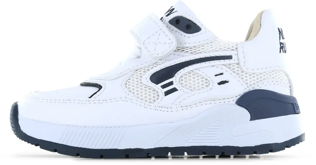 Shoesme Wit-Donkerblauwe Sneaker
