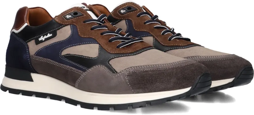 Australian Tiago Leren Sneakers Heren - Taupe - Maat 45 - afbeelding 5 van 6