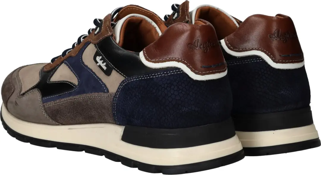 Australian Tiago Leren Sneakers Heren - Taupe - Maat 45 - afbeelding 4 van 6