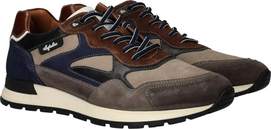 Australian Tiago Leren Sneakers Heren - Taupe - Maat 45 - afbeelding 2 van 6