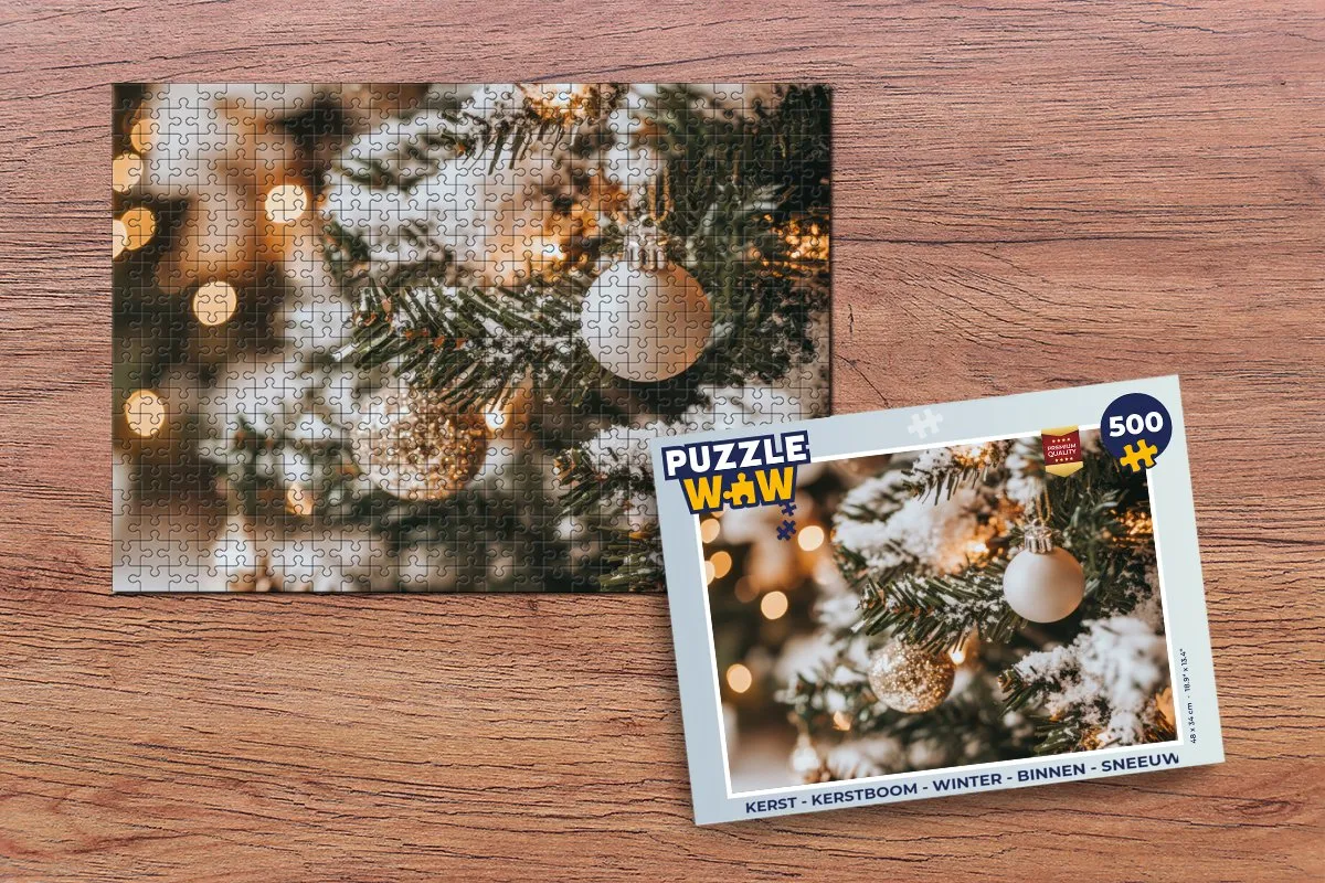 PuzzleWow Kerstpuzzel 500 Stuks - Kerstboom