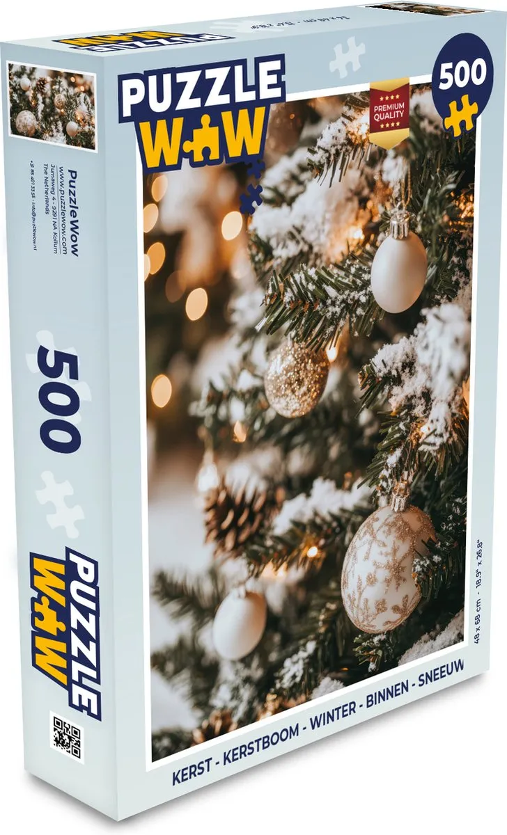PuzzleWow Kerstpuzzel 500 Stuks - Kerstboom