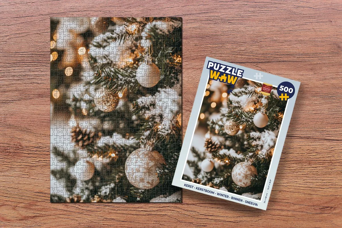 PuzzleWow Kerstpuzzel 500 Stuks - Kerstboom