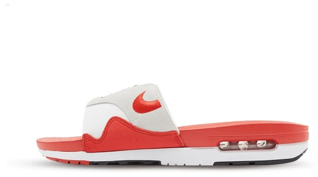 Nike Air Max 1 Slide White University Red