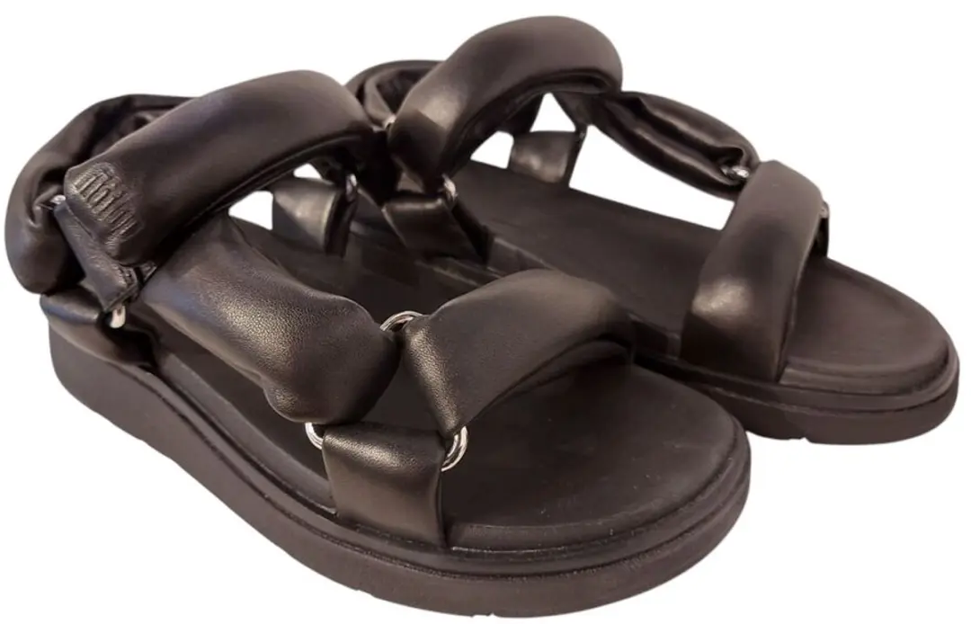 Fitflop Sandaal Gen-FF Soft Leather Back-Strap Sandels Zwart