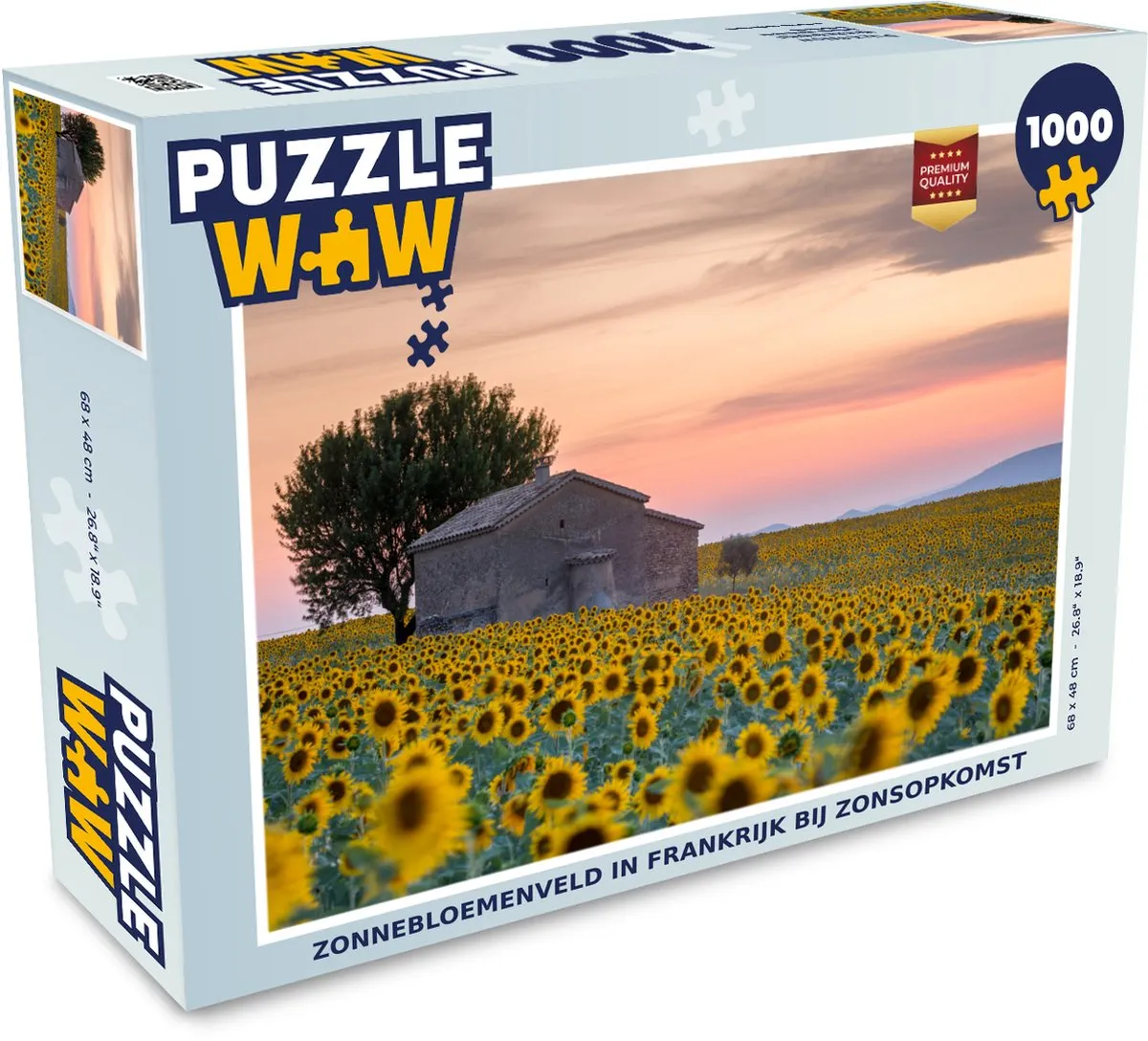 PuzzleWow Frankrijk Legpuzzel 1000 Stuks - Multicolor