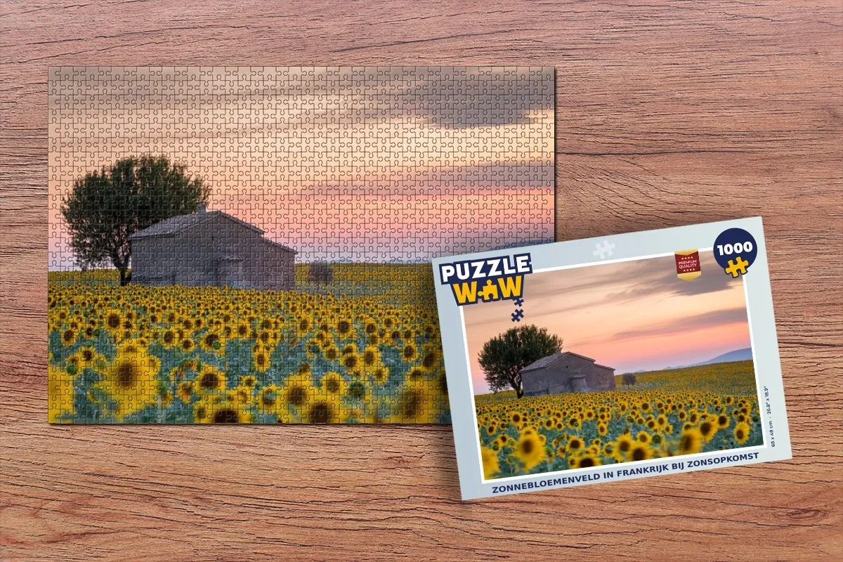 PuzzleWow Frankrijk Legpuzzel 1000 Stuks - Multicolor