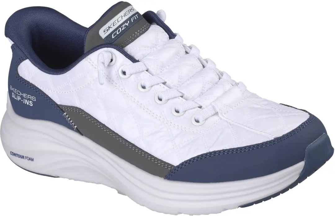 Skechers Instapper Hands-Free Slip-Ins Contour Foam 150404/WNV White Navy