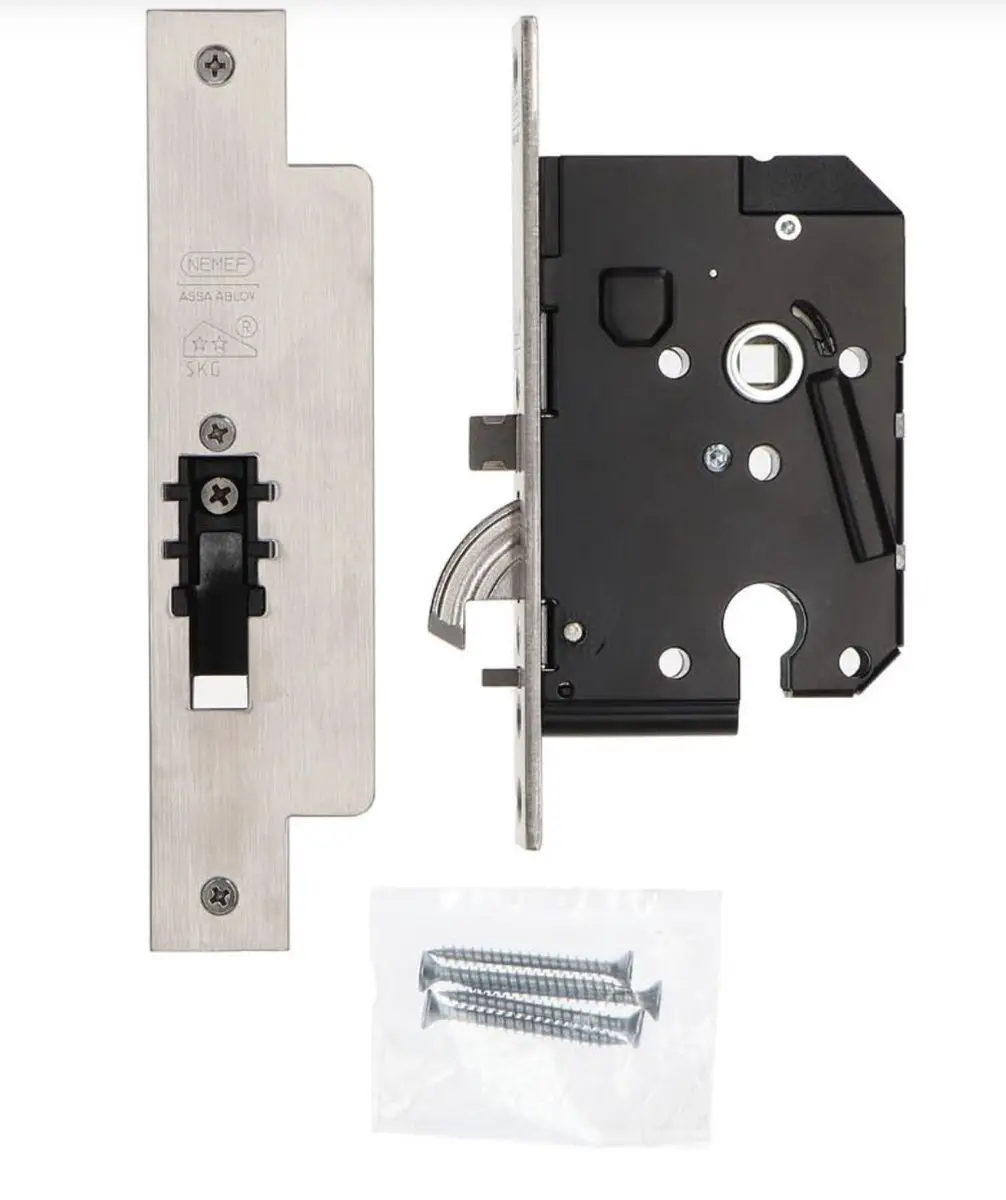 Nemef Veiligheidsslot 4100 Plus PC55 - 50mm Doorn - Zwart - afbeelding 2 van 6