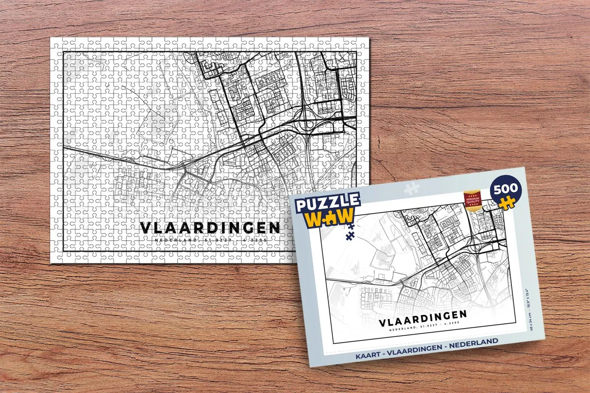 PuzzleWow Legpuzzel 500 Stuks - Vlaardingen - Multicolor - MPN 6093622042002