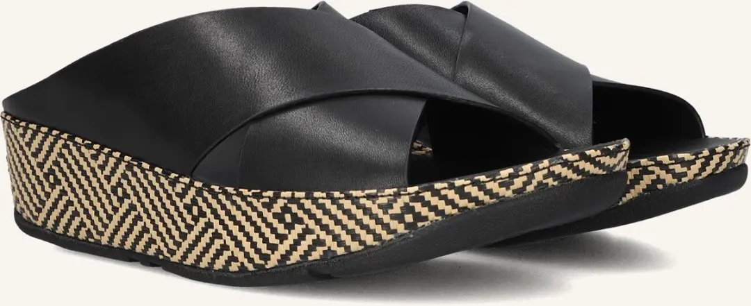 FitFlop Lulu Lux Cross Slide Slippers 41 - Zwart - afbeelding 6 van 6