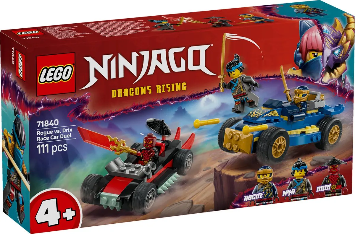 LEGO Ninjago Rogue vs. Drix Racewagenduel 71840 - 111 Stuks - Meerkleurig