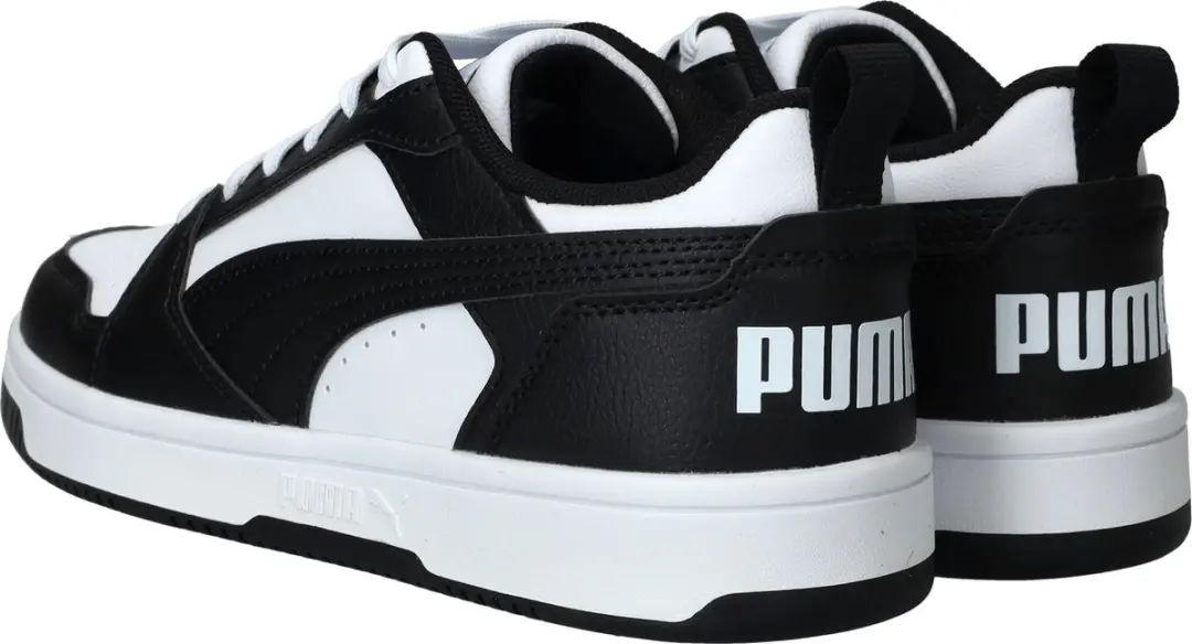 PUMA Puma Rebound V6 Lo Jr Unisex Sneakers - PUMA White-PUMA Black-Archive Green - afbeelding 6 van 6