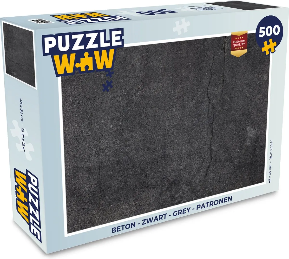 PuzzleWow Beton Puzzel 500 Stuks - Multicolor