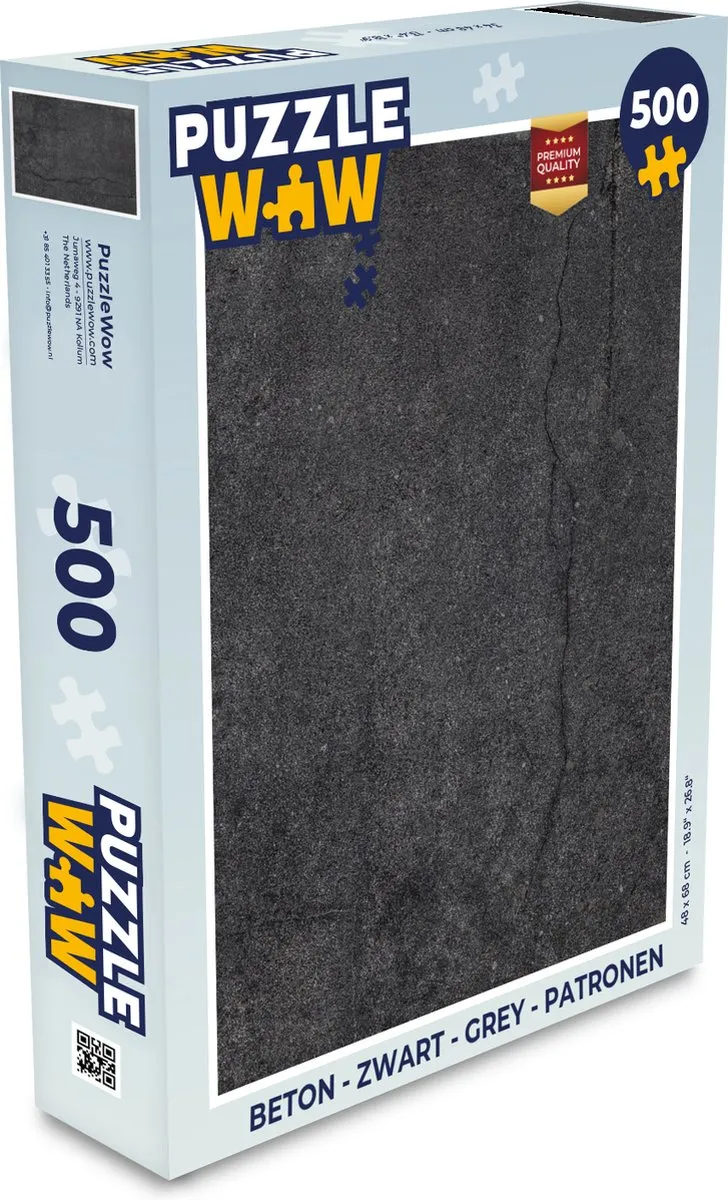 PuzzleWow Beton Puzzel 500 Stuks - Multicolor