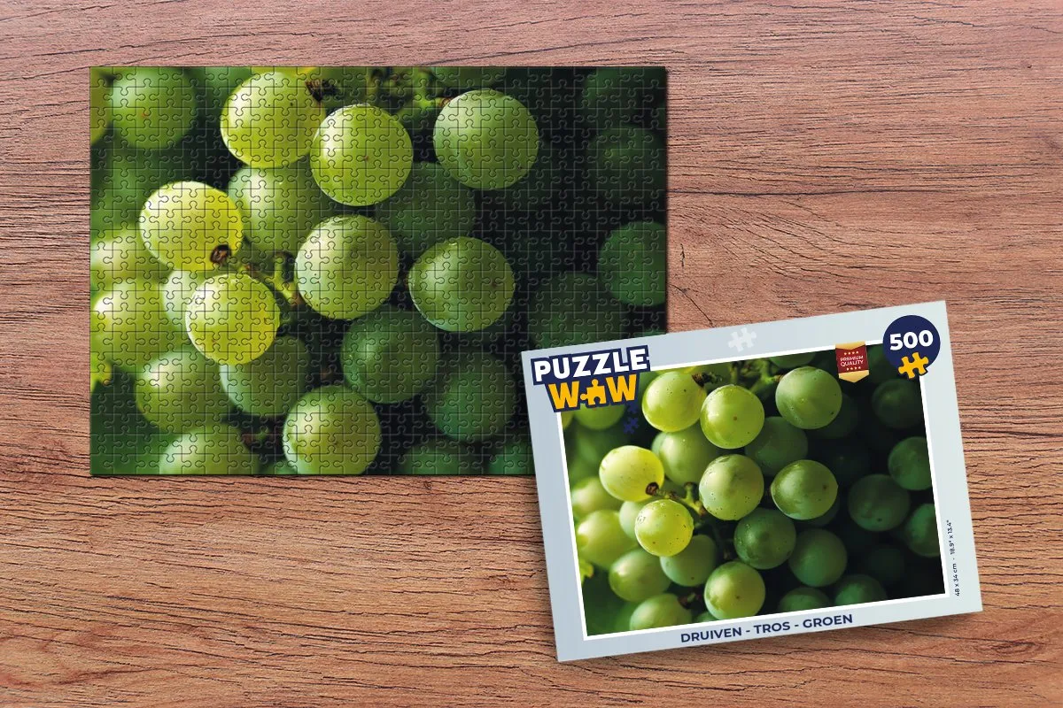 PuzzleWow Druiven Legpuzzel 500 Stuks - Groen