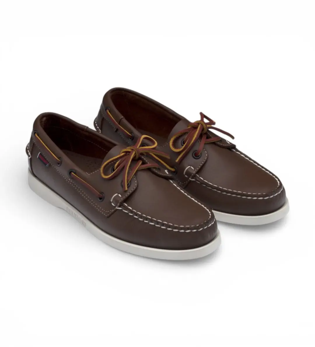 Sebago Docksides Portland Bruin Leren Schoenen - Maat 43