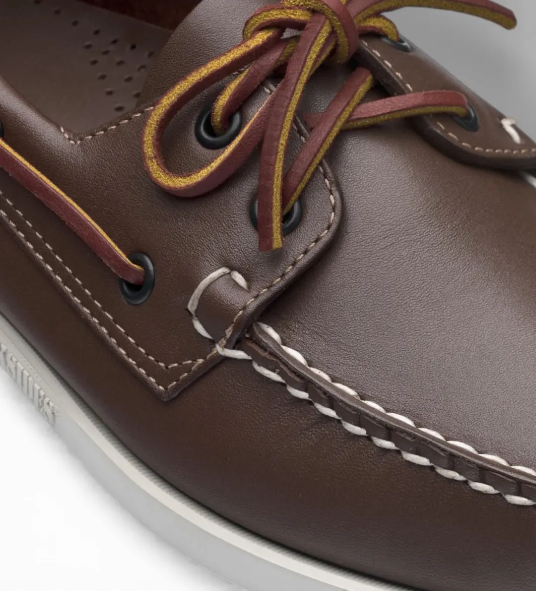 Sebago Docksides Portland Bruin Leren Schoenen - Maat 43