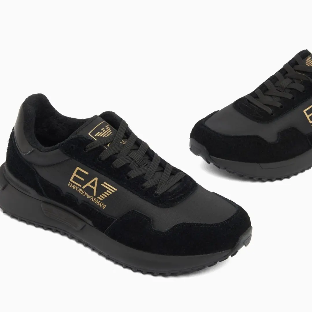 Giorgio Armani EA7 Vintage Trainer - 43 1/3 Triple Black - afbeelding 6 van 6