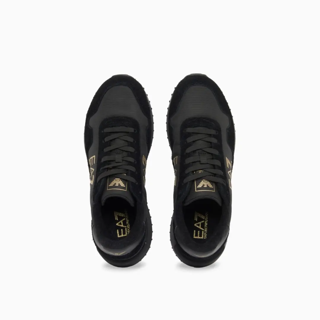 Giorgio Armani EA7 Vintage Trainer - 43 1/3 Triple Black - afbeelding 2 van 6