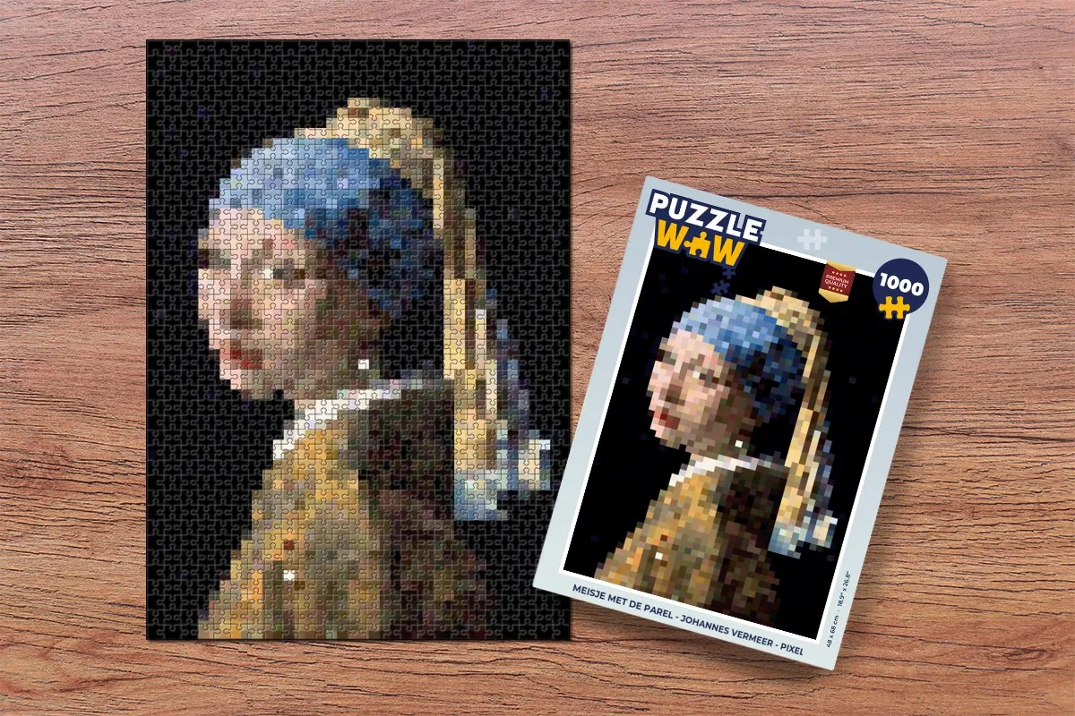 PuzzleWow Meisje Met De Parel Legpuzzel 1000 Stuks - Multicolor
