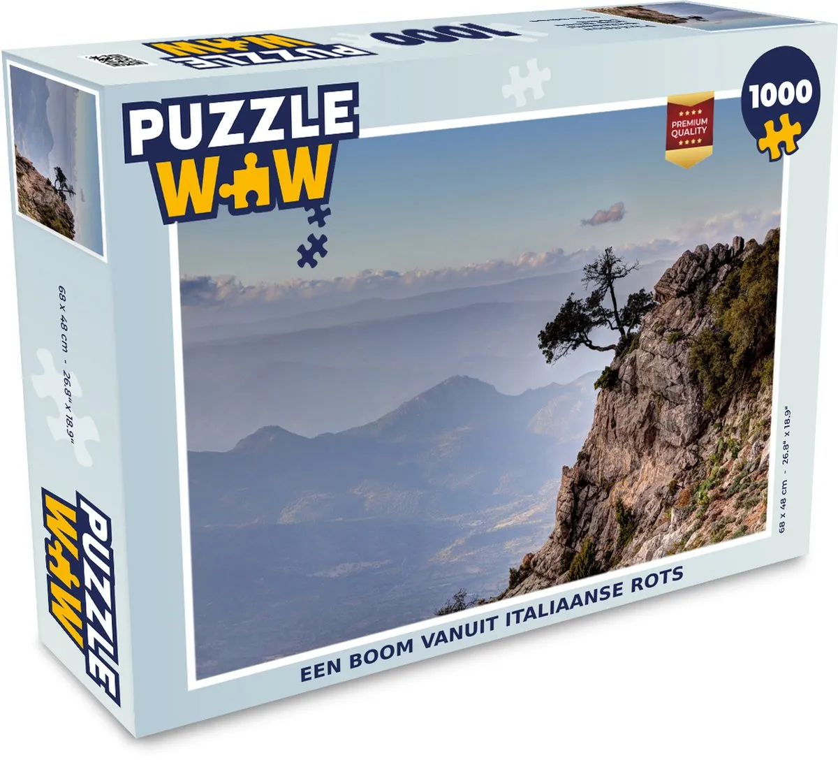 PuzzleWow Legpuzzel Boom Italië 1000 Stuks - Multicolor