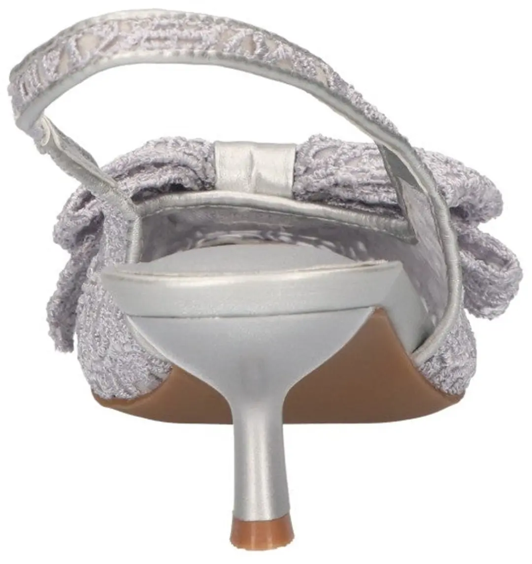 La Strada Slingback Zilver Mesh
