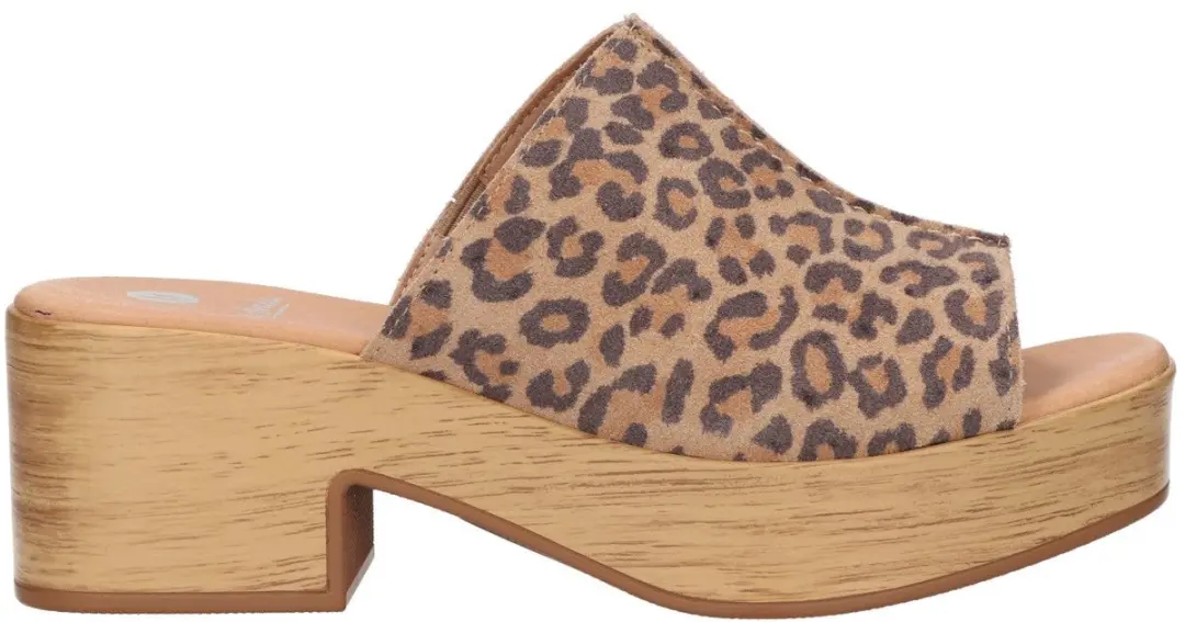 La Strada Platform Sandaal Leopard Leer