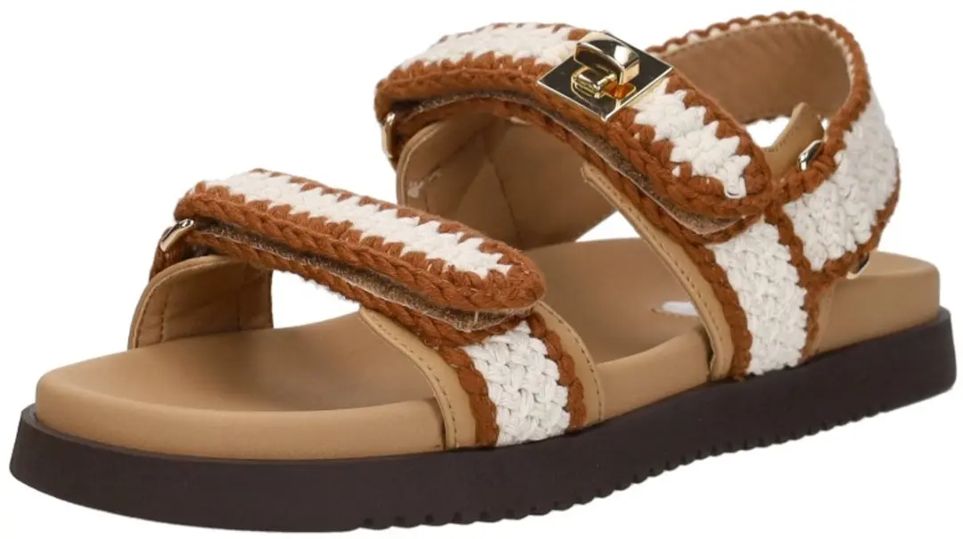 Steve Madden Mona Sandalen Plat - beige - Maat 38 - afbeelding 3 van 6