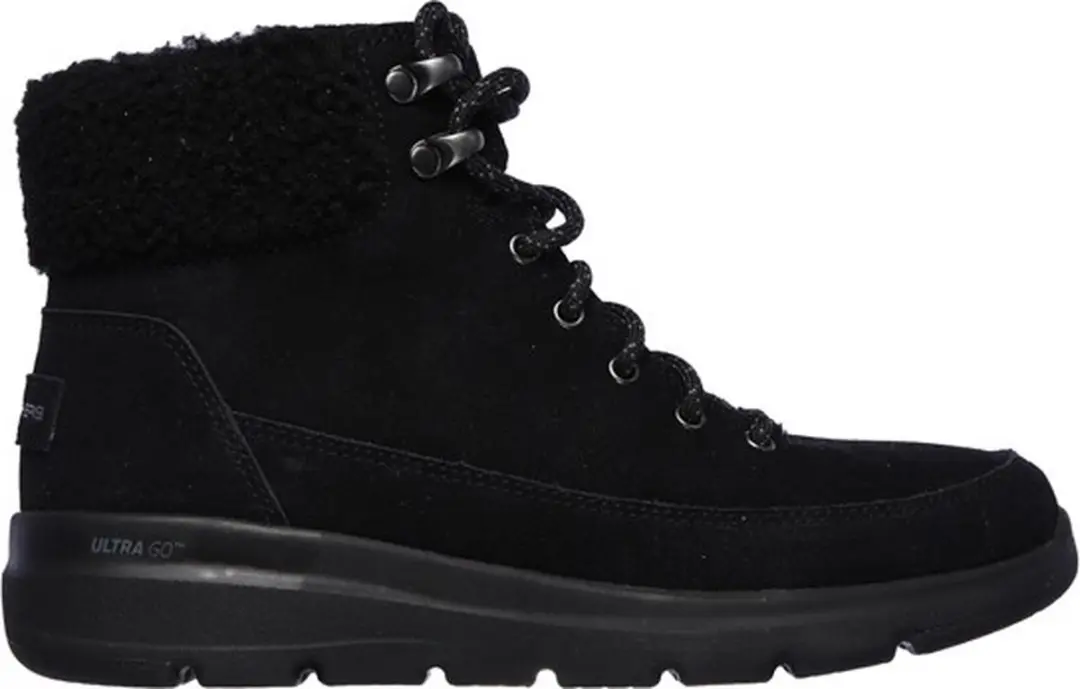 Skechers GoWalk Veterboot Glacial Ultra 16677 BBK Black Suède