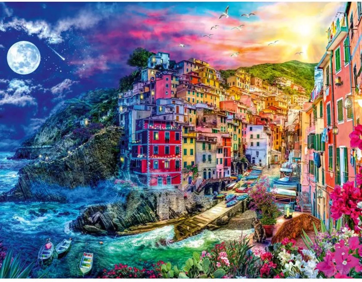 Ravensburger Cinque Terre Puzzel 2000 Stuks - Multicolor