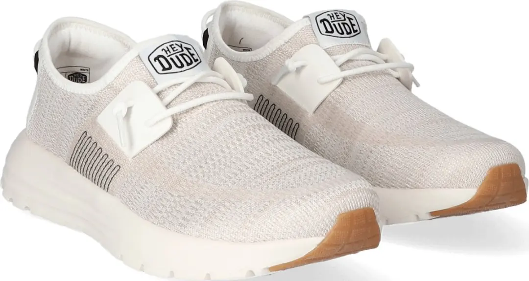 HEYDUDE Sirocco Heren Sneakers - Wit - Maat 40